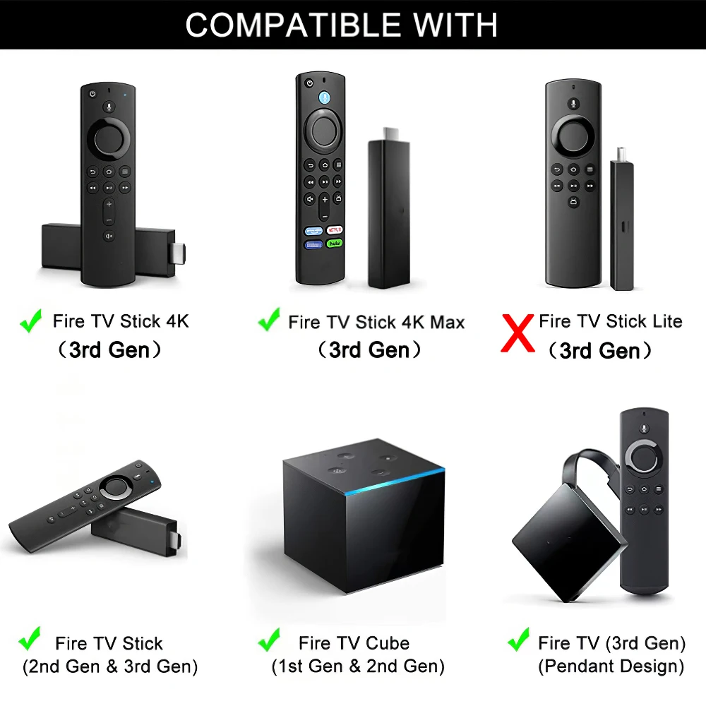 Replacement Voice Smart Remote Controllers for Smart Fire TV Stick 3rd Gen Fire TV Cube Fire TV Stick Lite 4K Home Appliance - Image 3